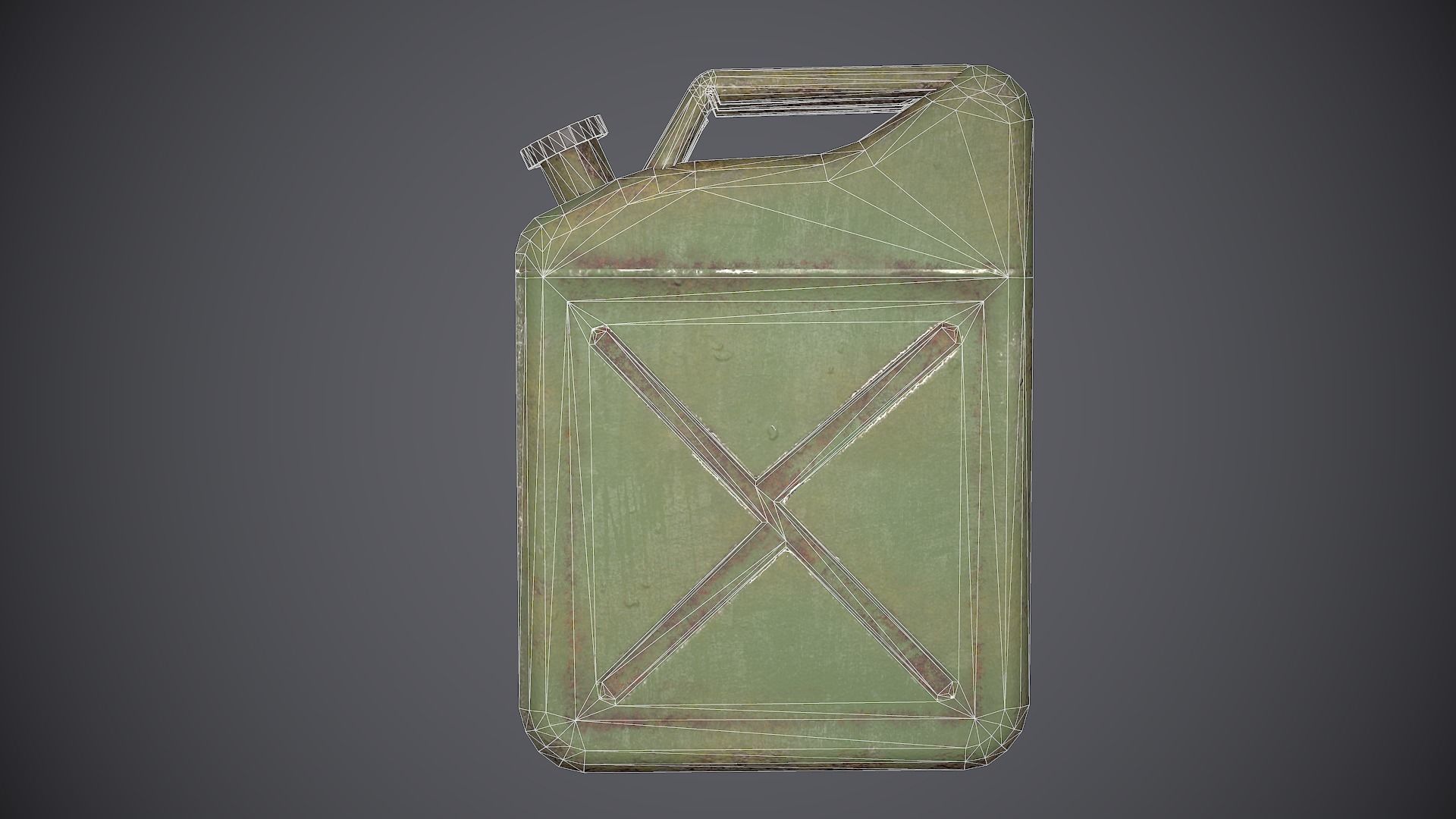 Barrels Oildrums Pack Low-poly 3D model_12