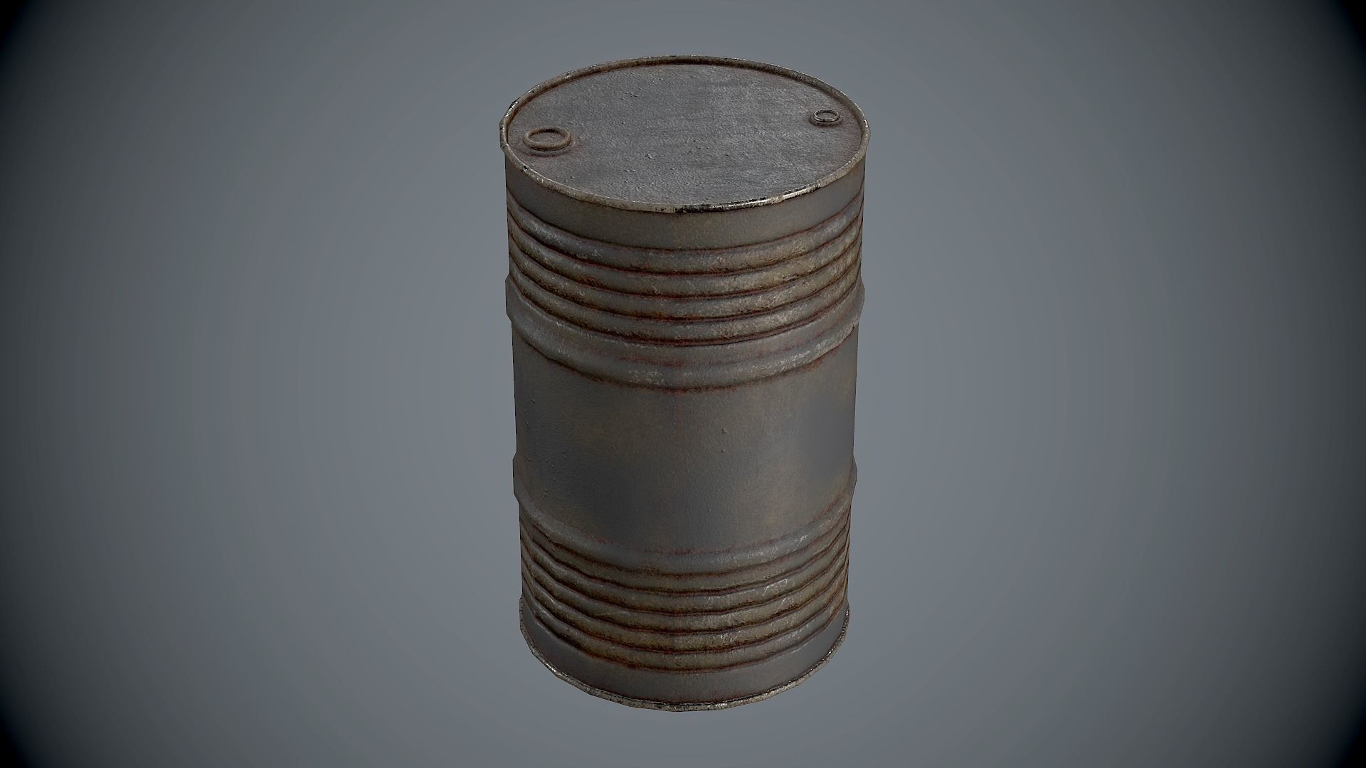 Barrels Oildrums Pack Low-poly 3D model_6