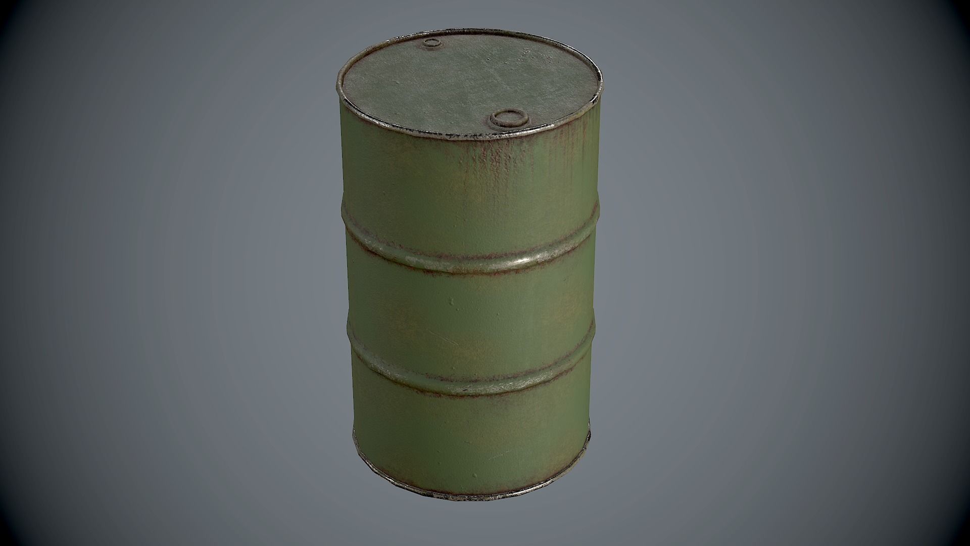 Barrels Oildrums Pack Low-poly 3D model_4