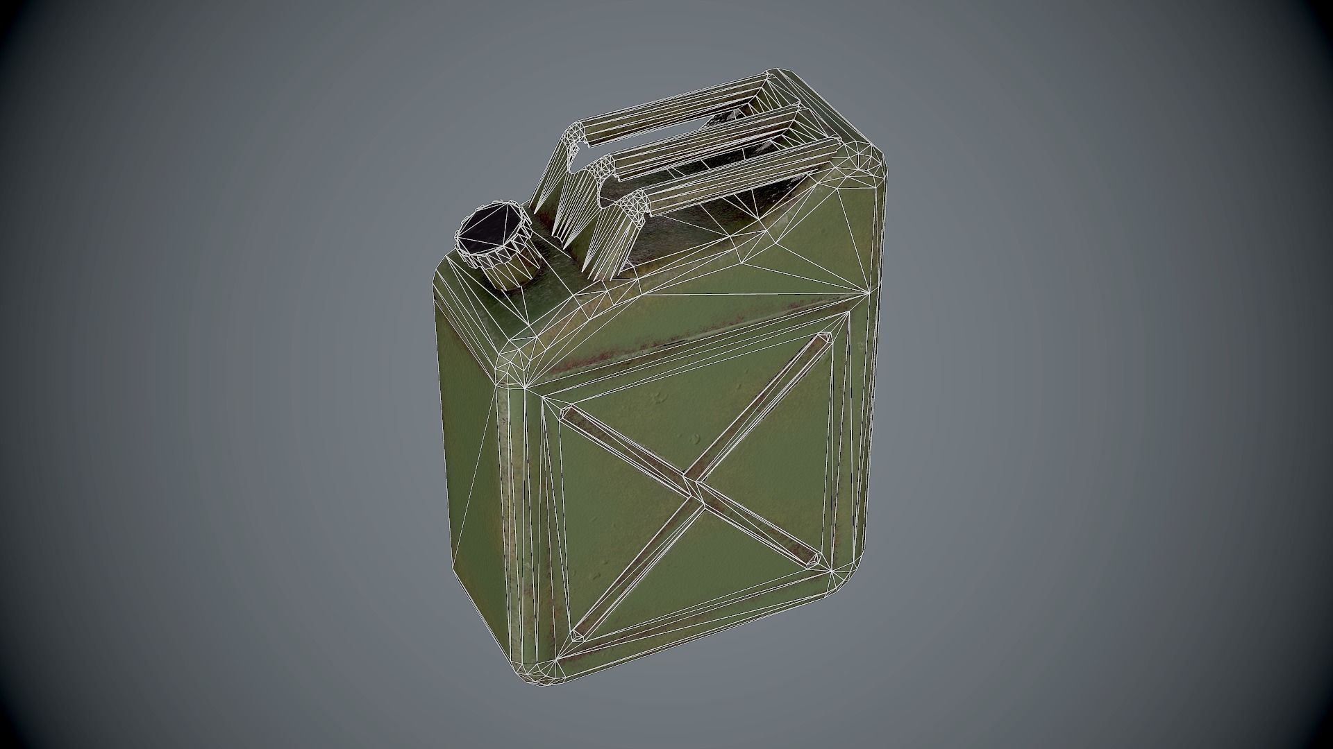 Barrels Oildrums Pack Low-poly 3D model_3