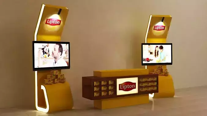 3D Display Stand - Kiosk 3D model