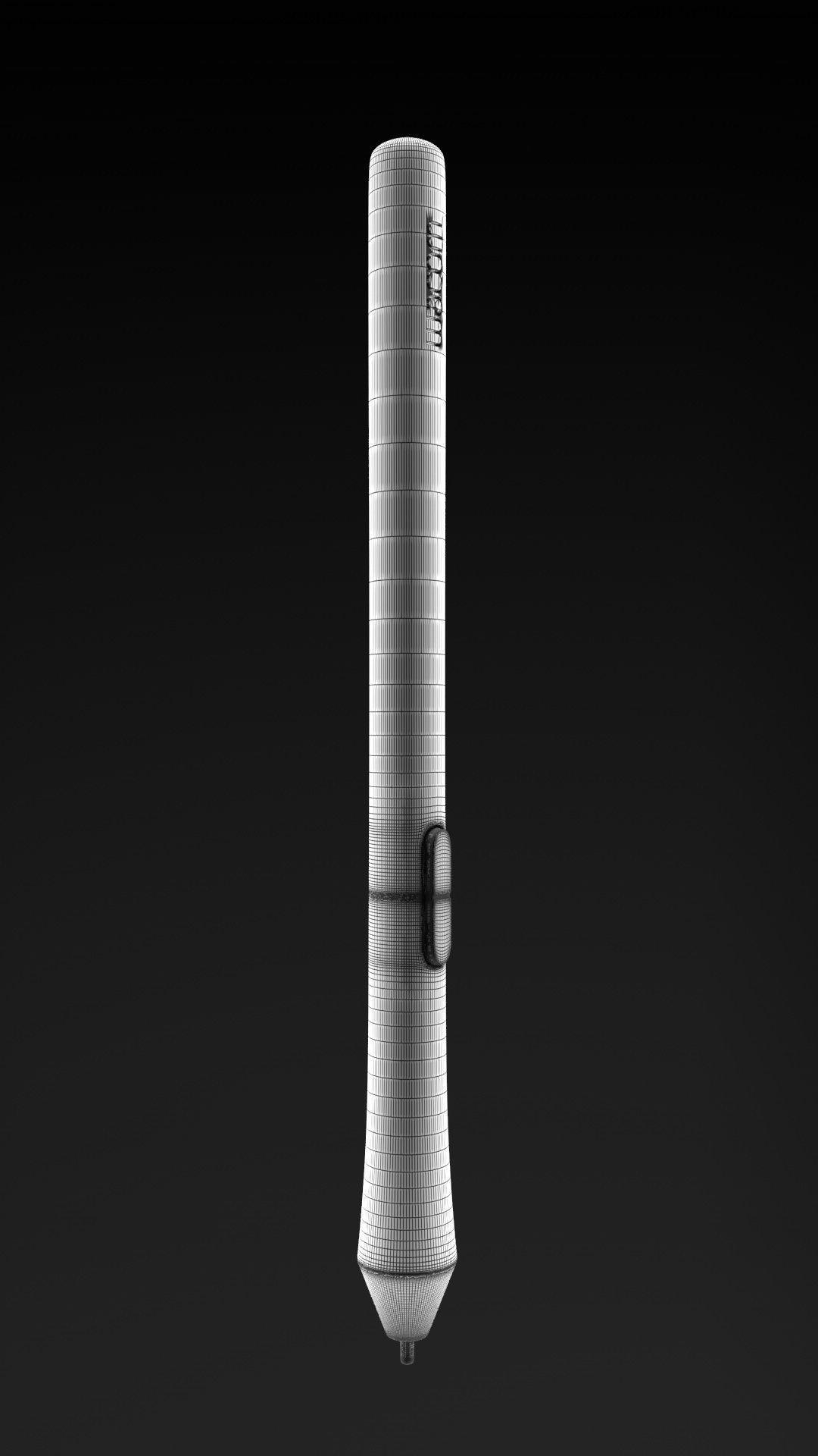 Wacom Intuos Tablet and Stylus 3D model_3