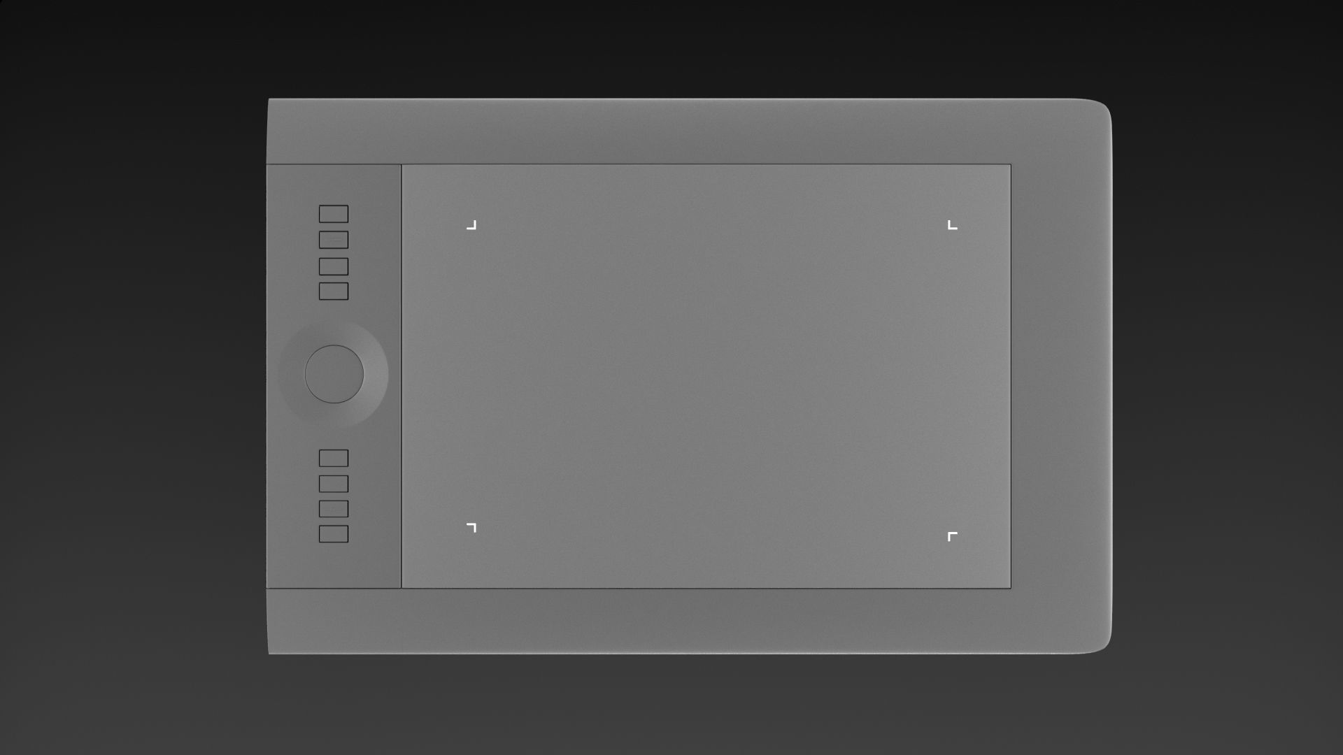 Wacom Intuos Tablet and Stylus 3D model_2