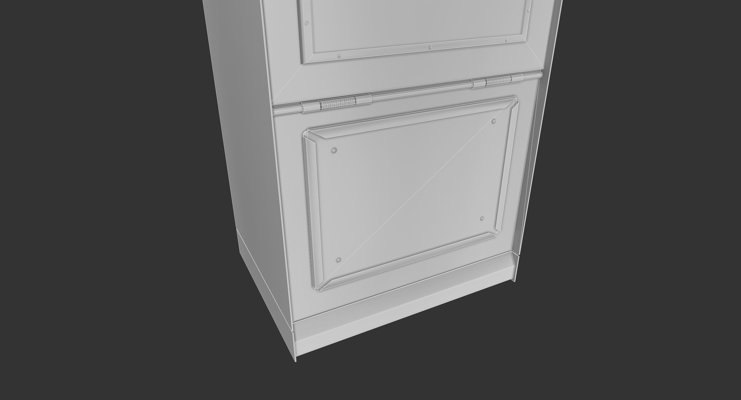 Newspaper Box Low-poly 3D model_12