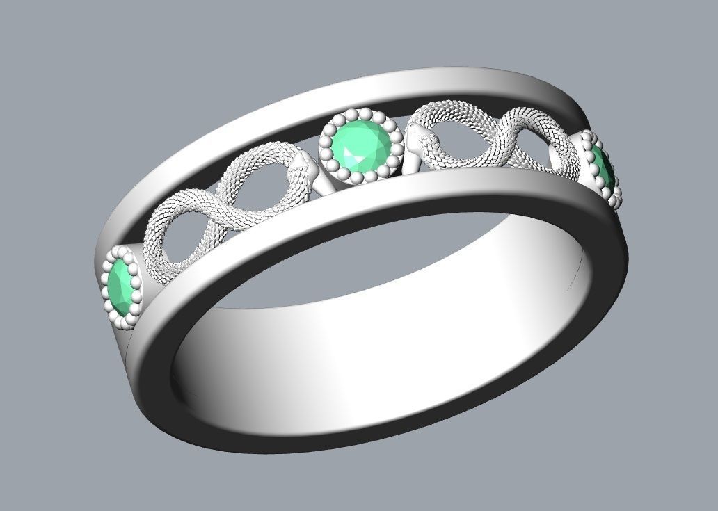 RING SNAKE MEDICINE GRADUATION 3D PRINTABLE 3D print model_6