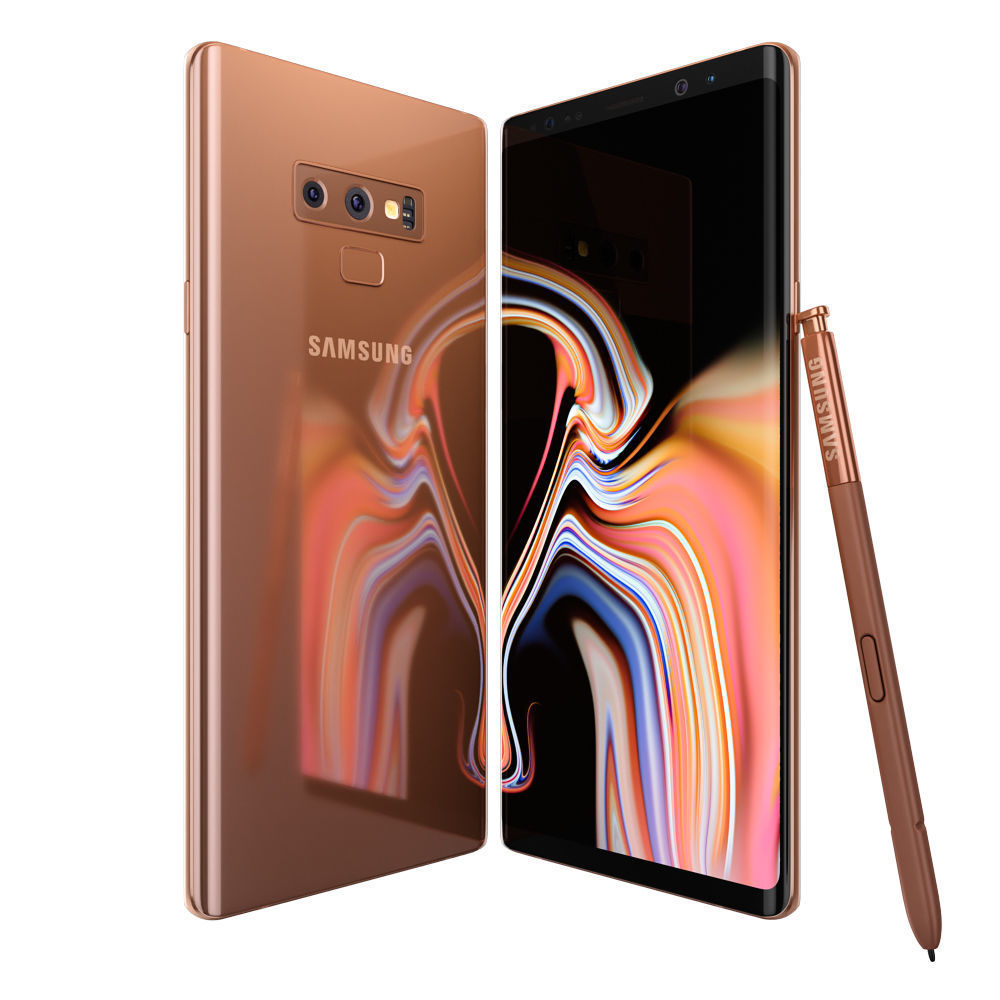 Samsung GALAXY Note 9 Metallic Copper 3D model_9