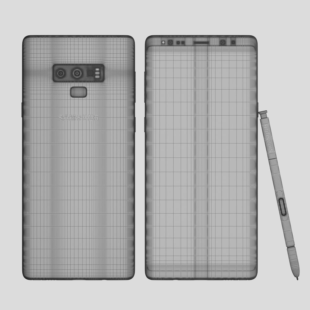 Samsung GALAXY Note 9 Metallic Copper 3D model_11