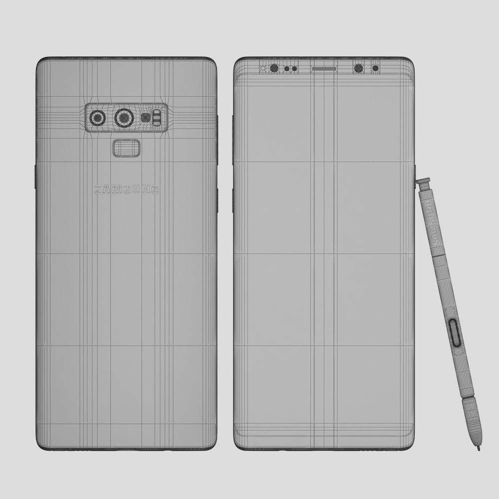 Samsung GALAXY Note 9 Metallic Copper 3D model_10