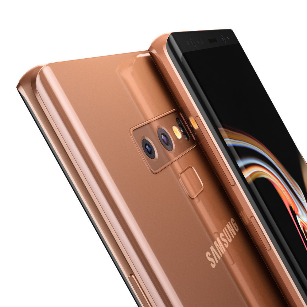 Samsung GALAXY Note 9 Metallic Copper 3D model_4