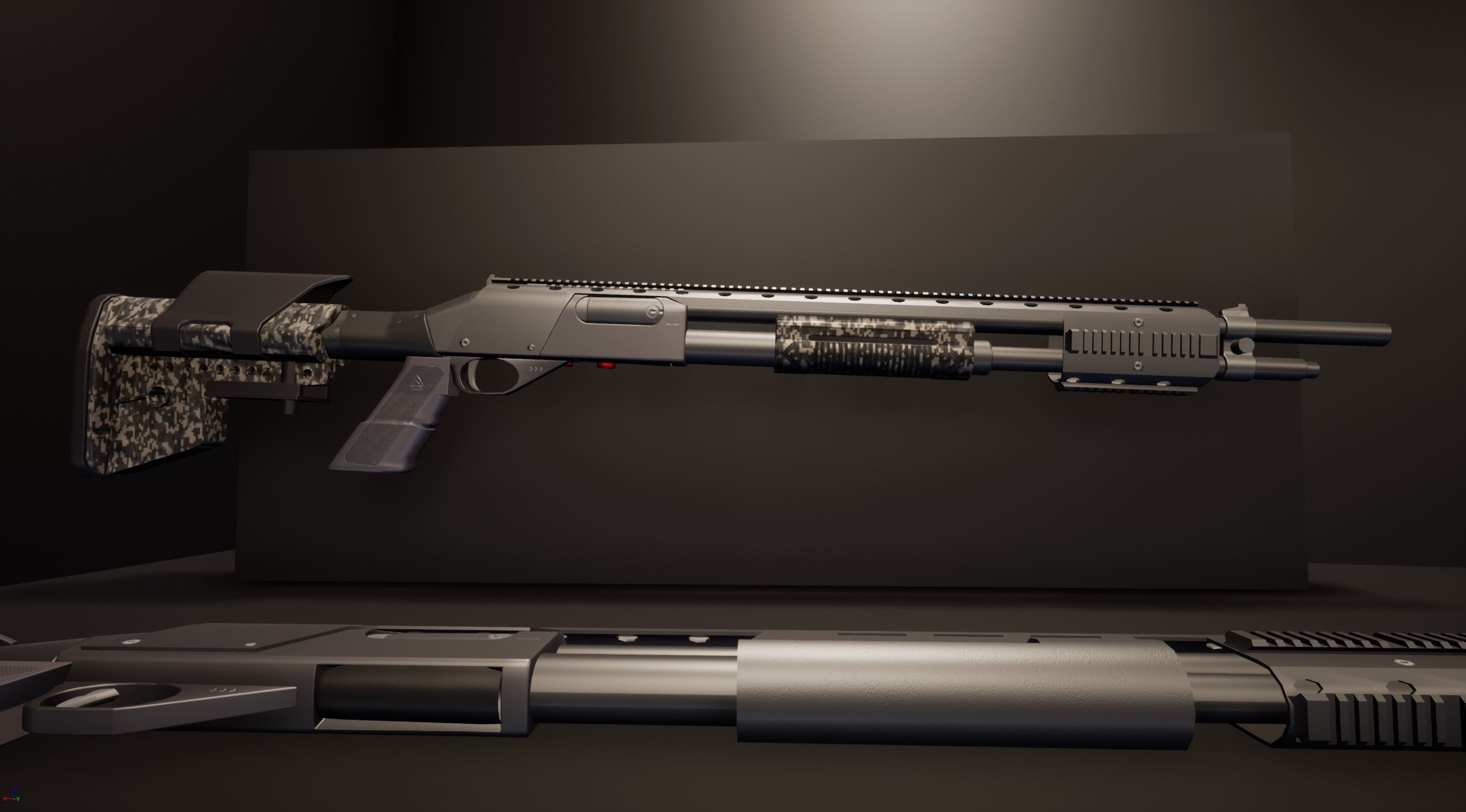 Shotgun Pack - Customization Collection Low-poly 3D model_58