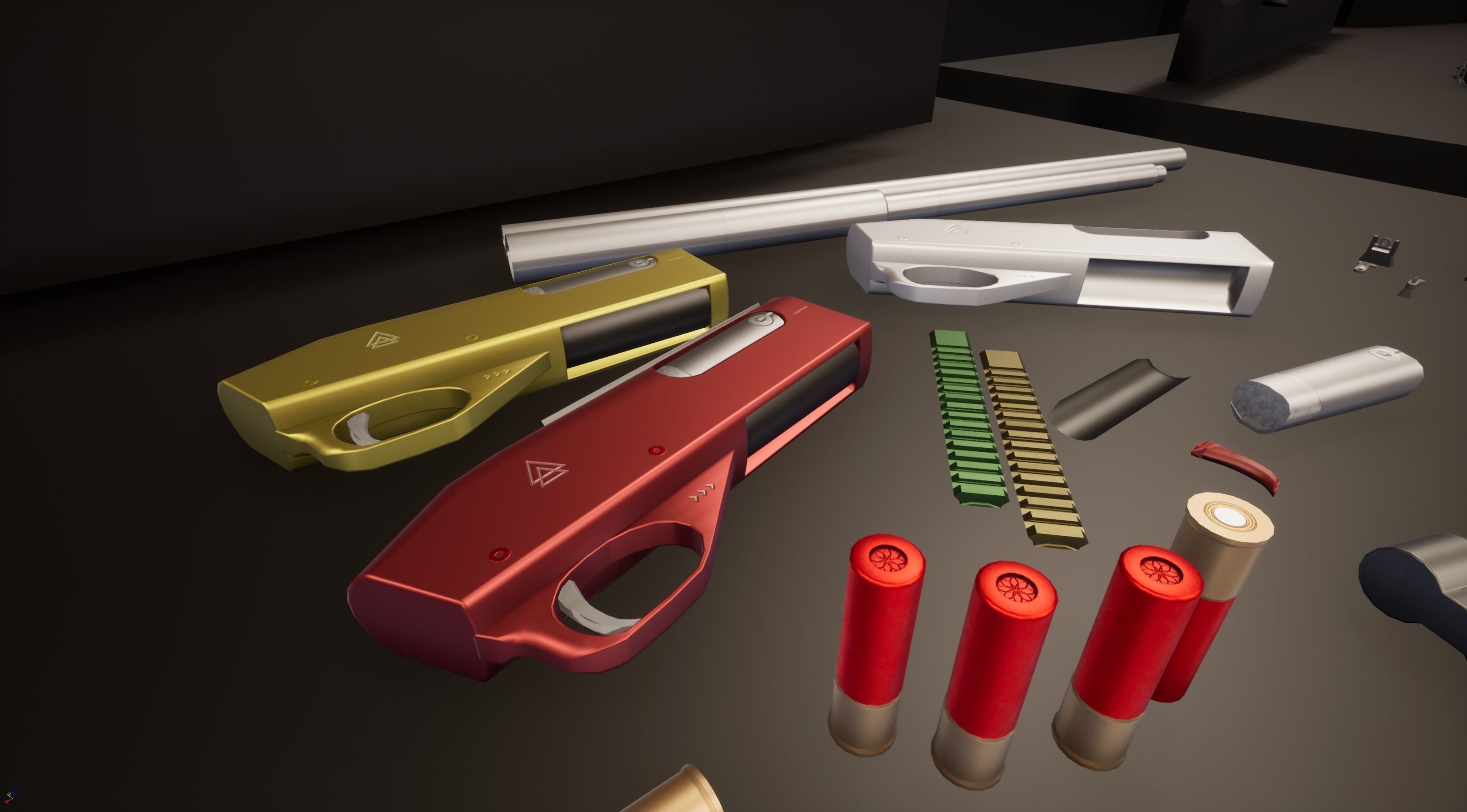 Shotgun Pack - Customization Collection Low-poly 3D model_60