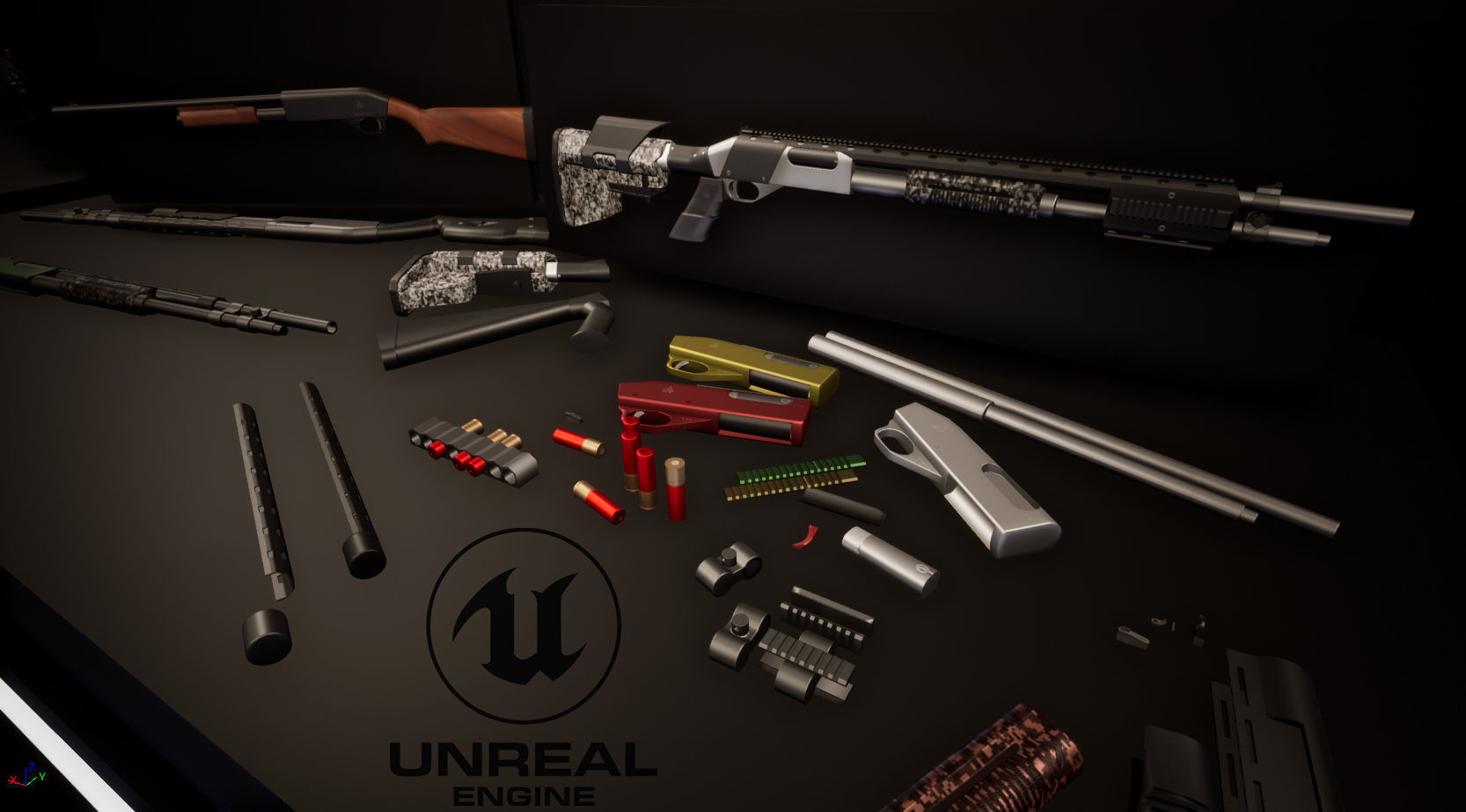 Shotgun Pack - Customization Collection Low-poly 3D model_3