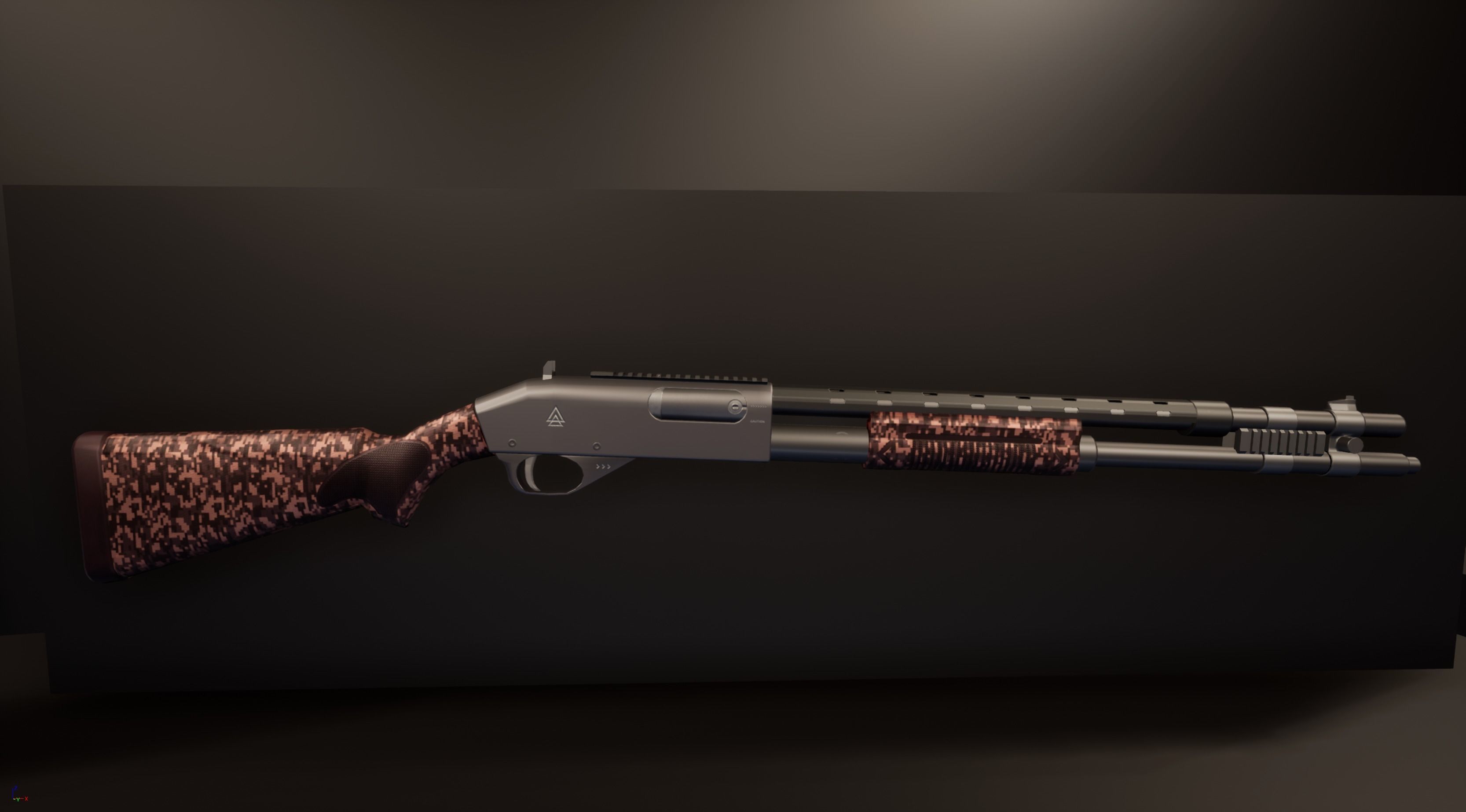 Shotgun Pack - Customization Collection Low-poly 3D model_45