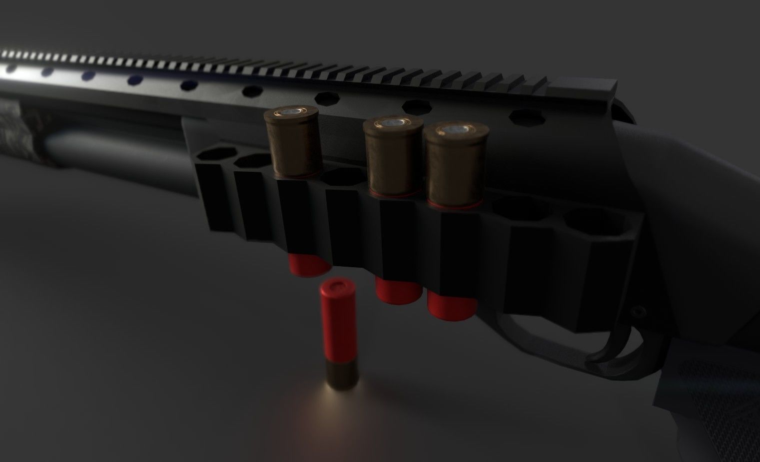 Shotgun Pack - Customization Collection Low-poly 3D model_33