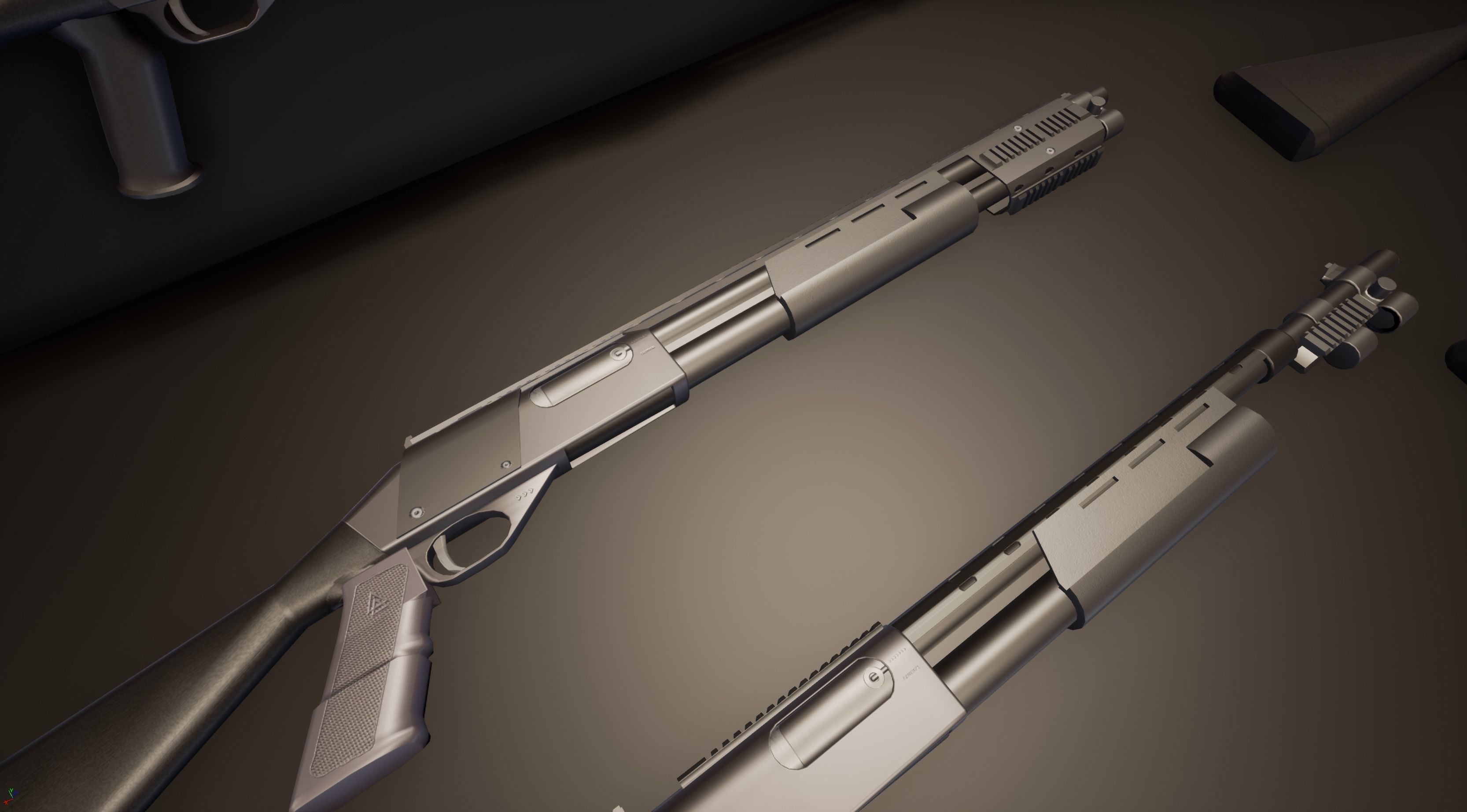 Shotgun Pack - Customization Collection Low-poly 3D model_52