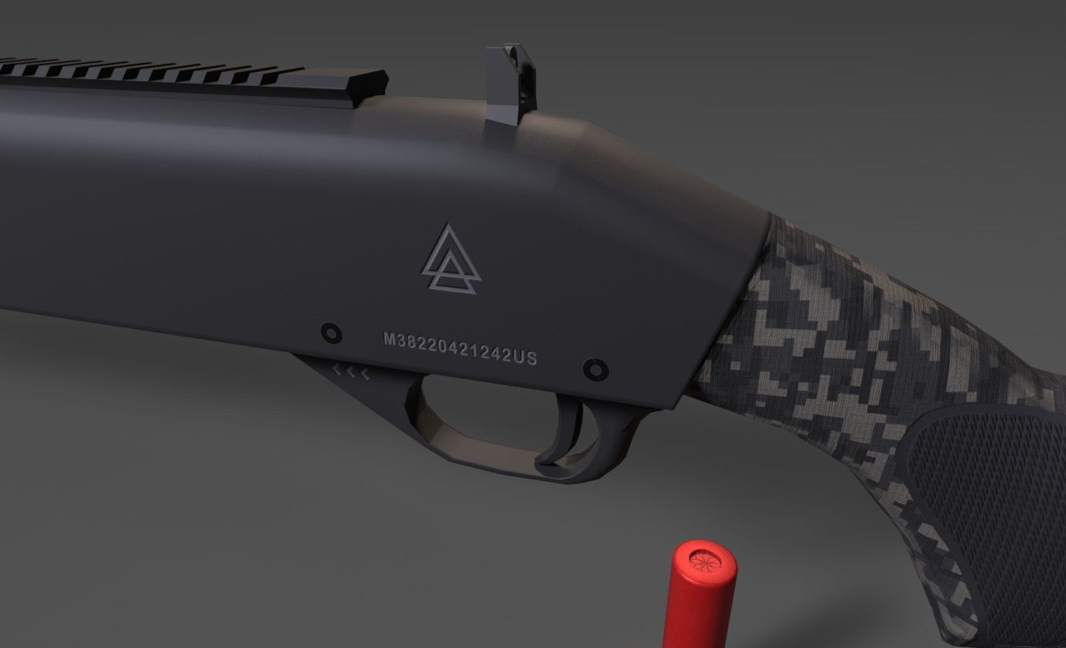Shotgun Pack - Customization Collection Low-poly 3D model_39