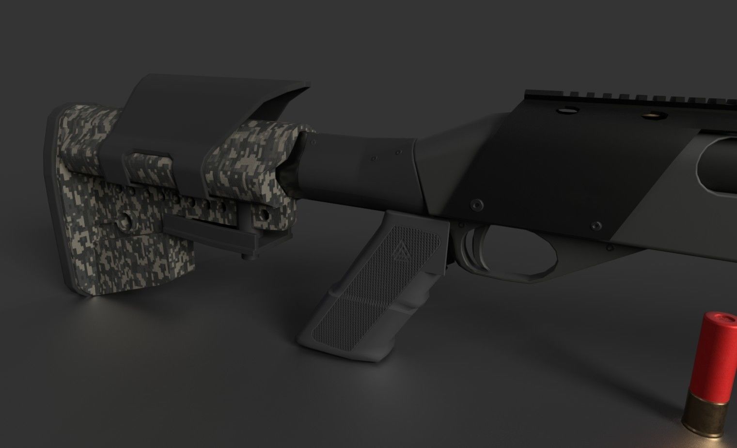 Shotgun Pack - Customization Collection Low-poly 3D model_31