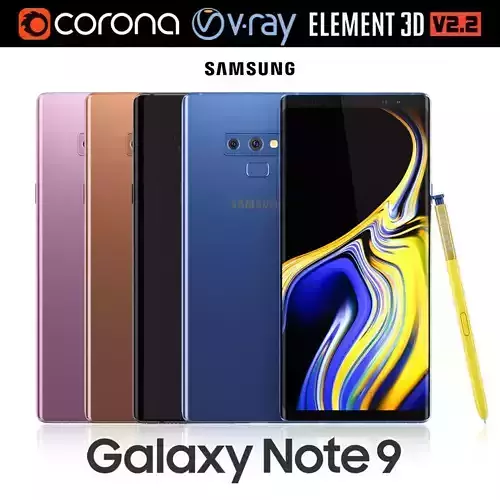 Samsung GALAXY Note 9 all colors