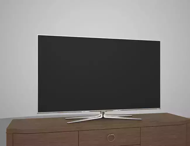 Samsung smart TV Screen High poly 3D model