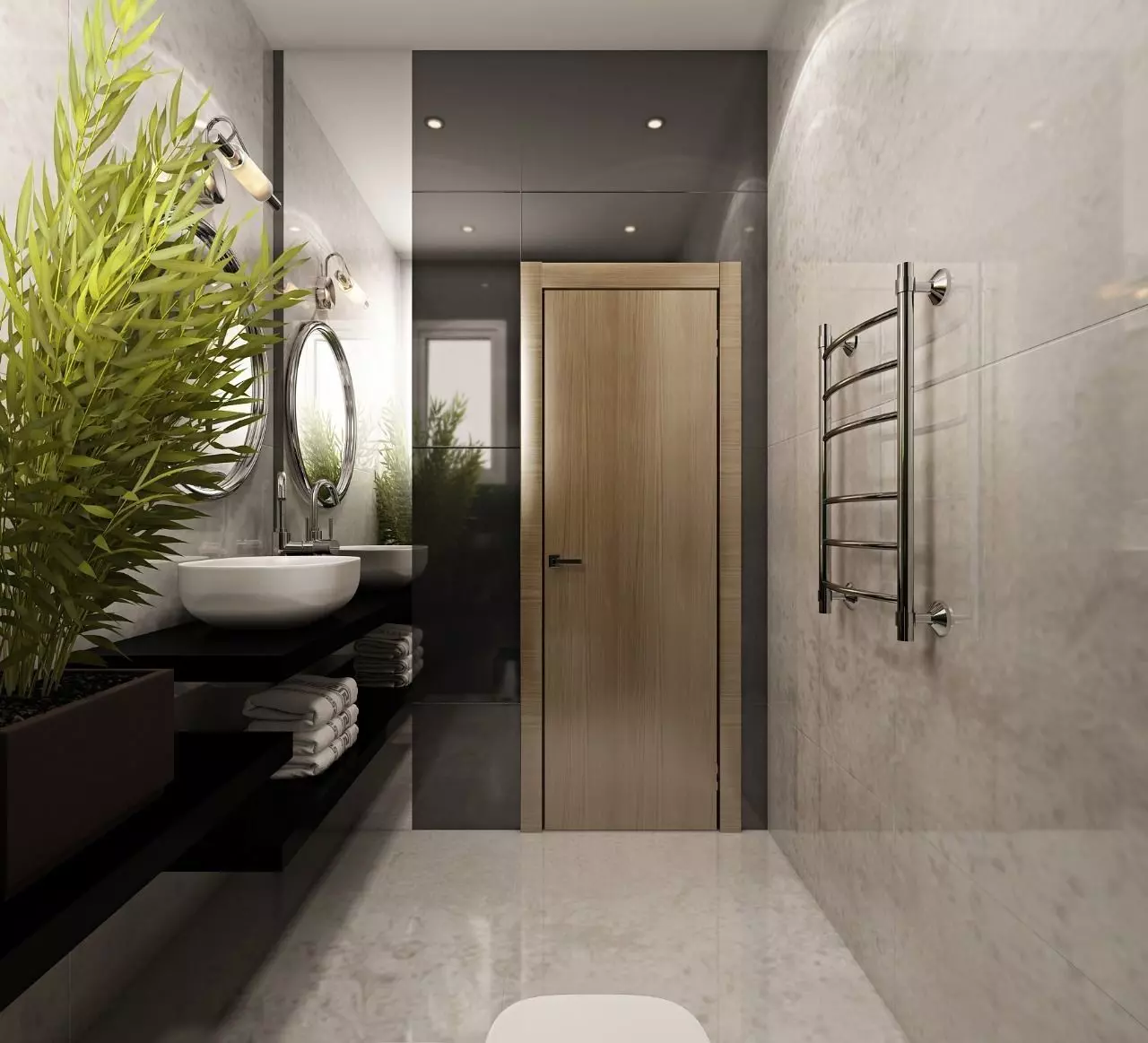 Modern Bathroom Full detailed high poly 3D model