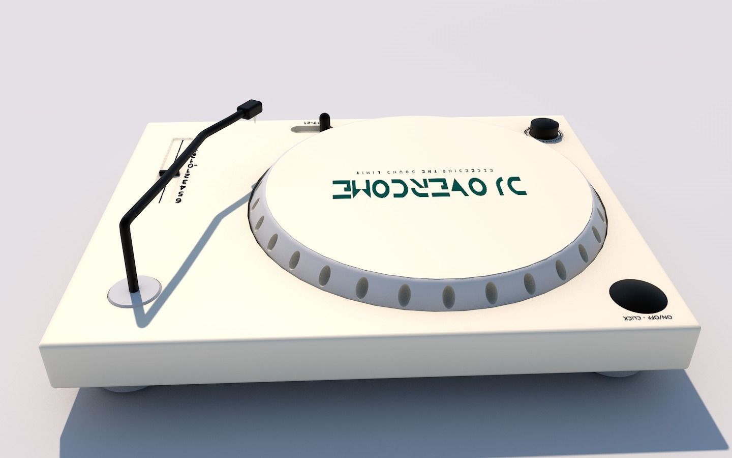 CDJ-music dj turntable Free 3D model_5