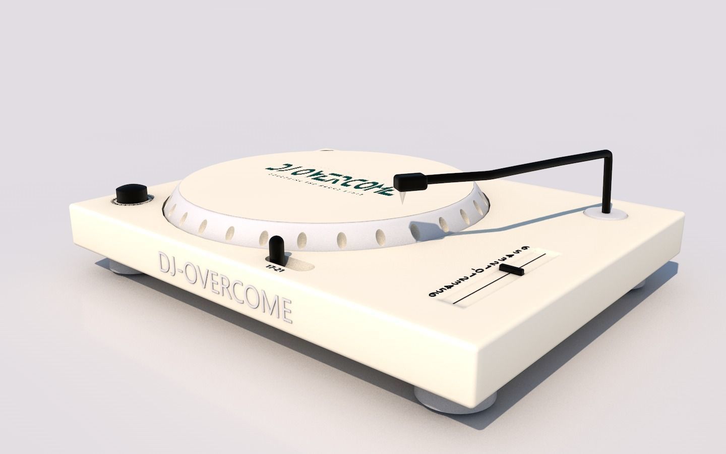 CDJ-music dj turntable Free 3D model_2