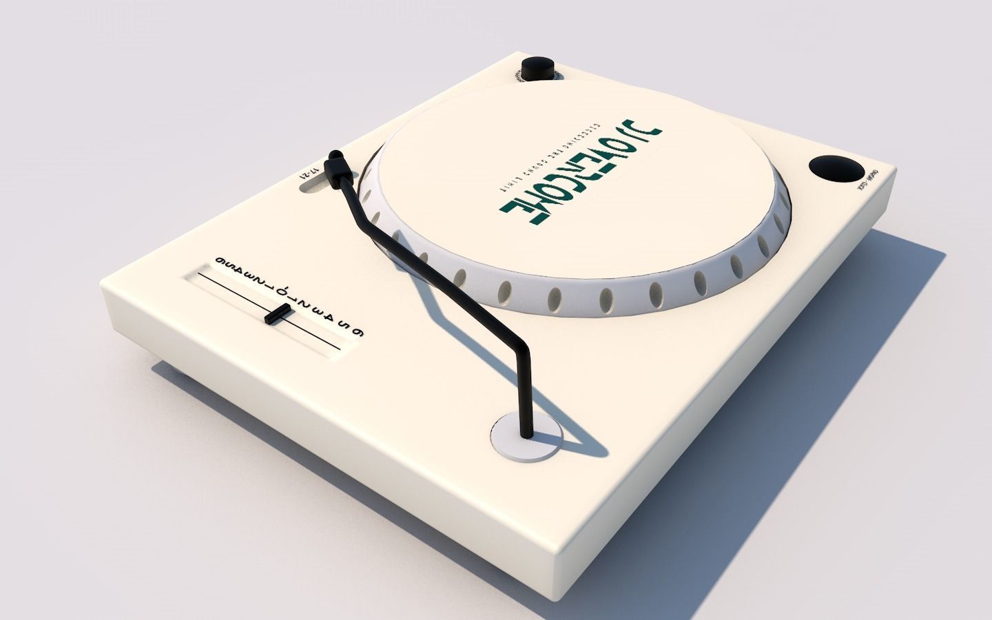 CDJ-music dj turntable Free 3D model_4