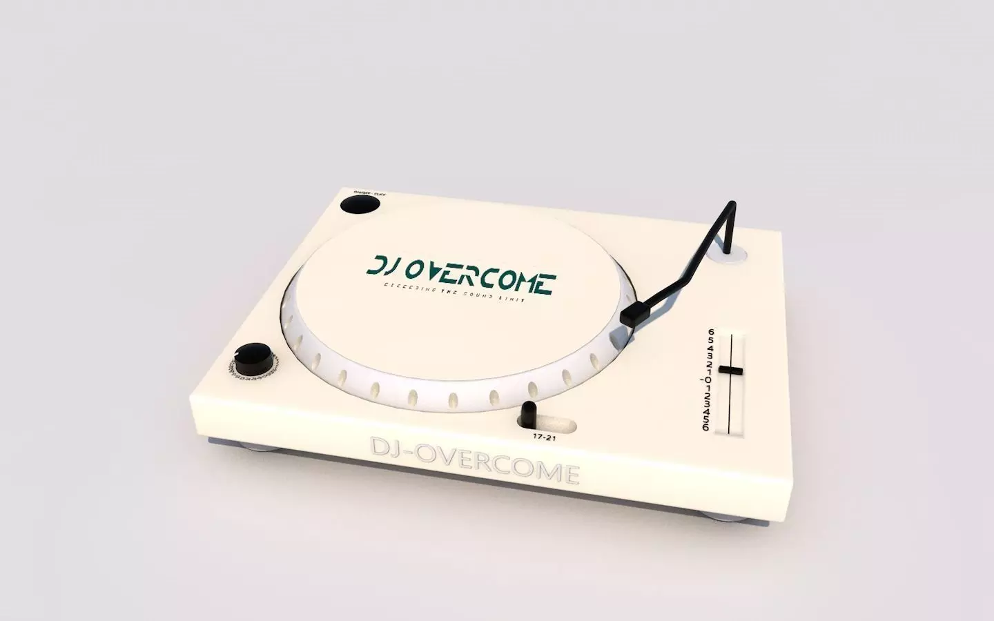 CDJ-music dj turntable Free 3D model_0