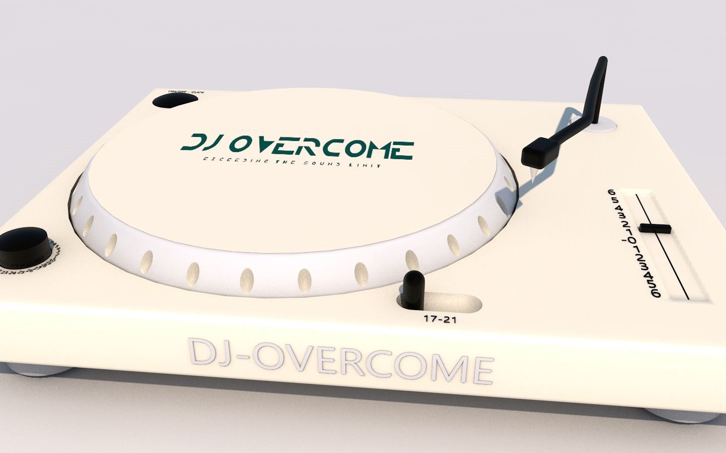 CDJ-music dj turntable Free 3D model_7