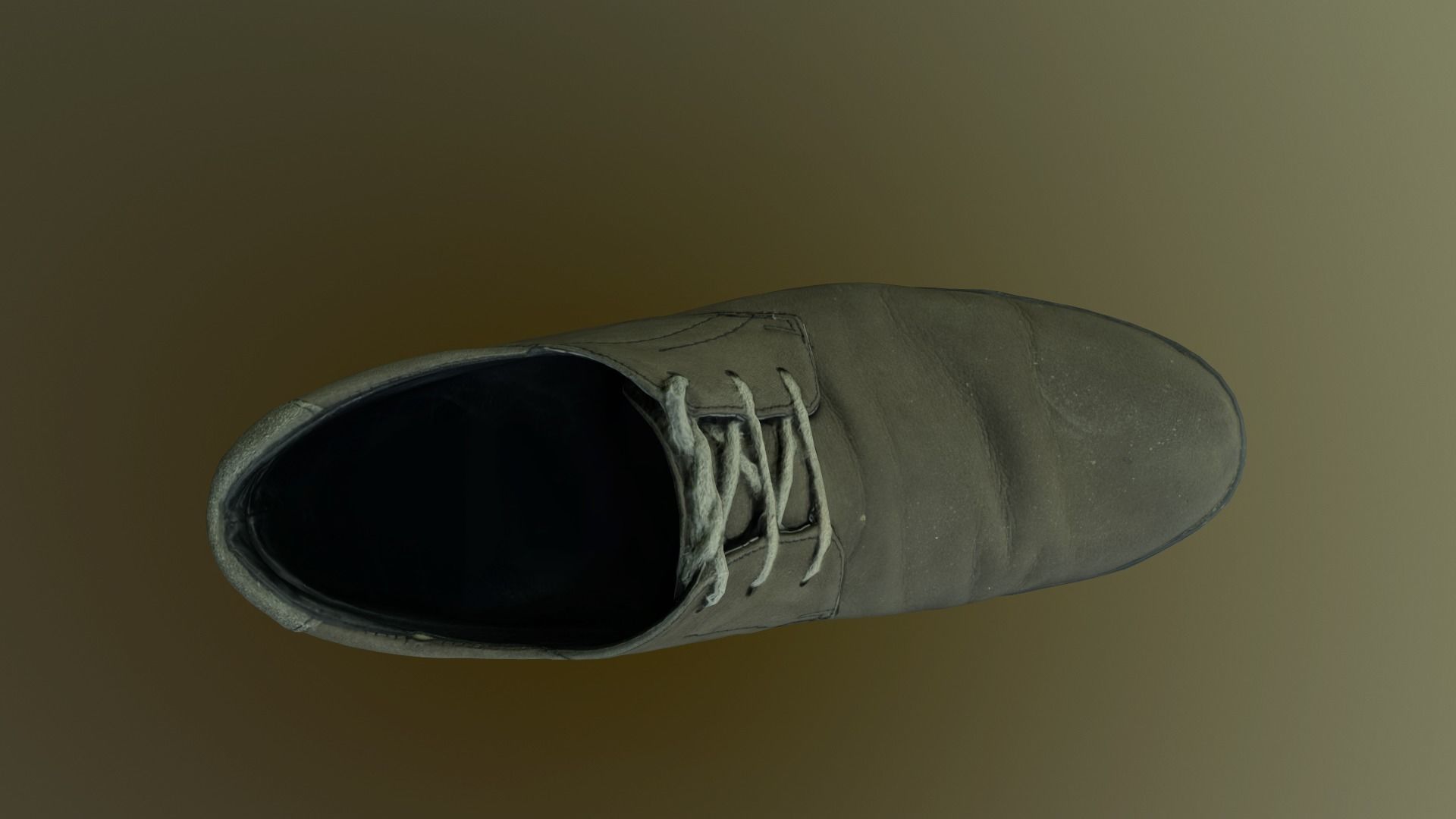 Leather shoe Low-poly 3D model_12