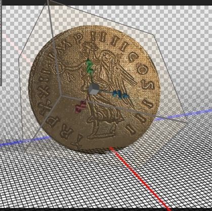 3D Coin object model 3D model_3