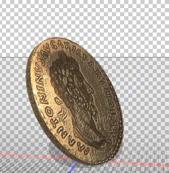 3D Coin object model 3D model_2