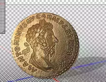 3D Coin object model