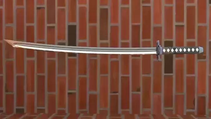 Katana Lizard Flower Sword With Scabbard