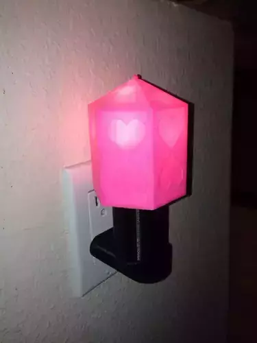 Valentine Night Light 3D print model