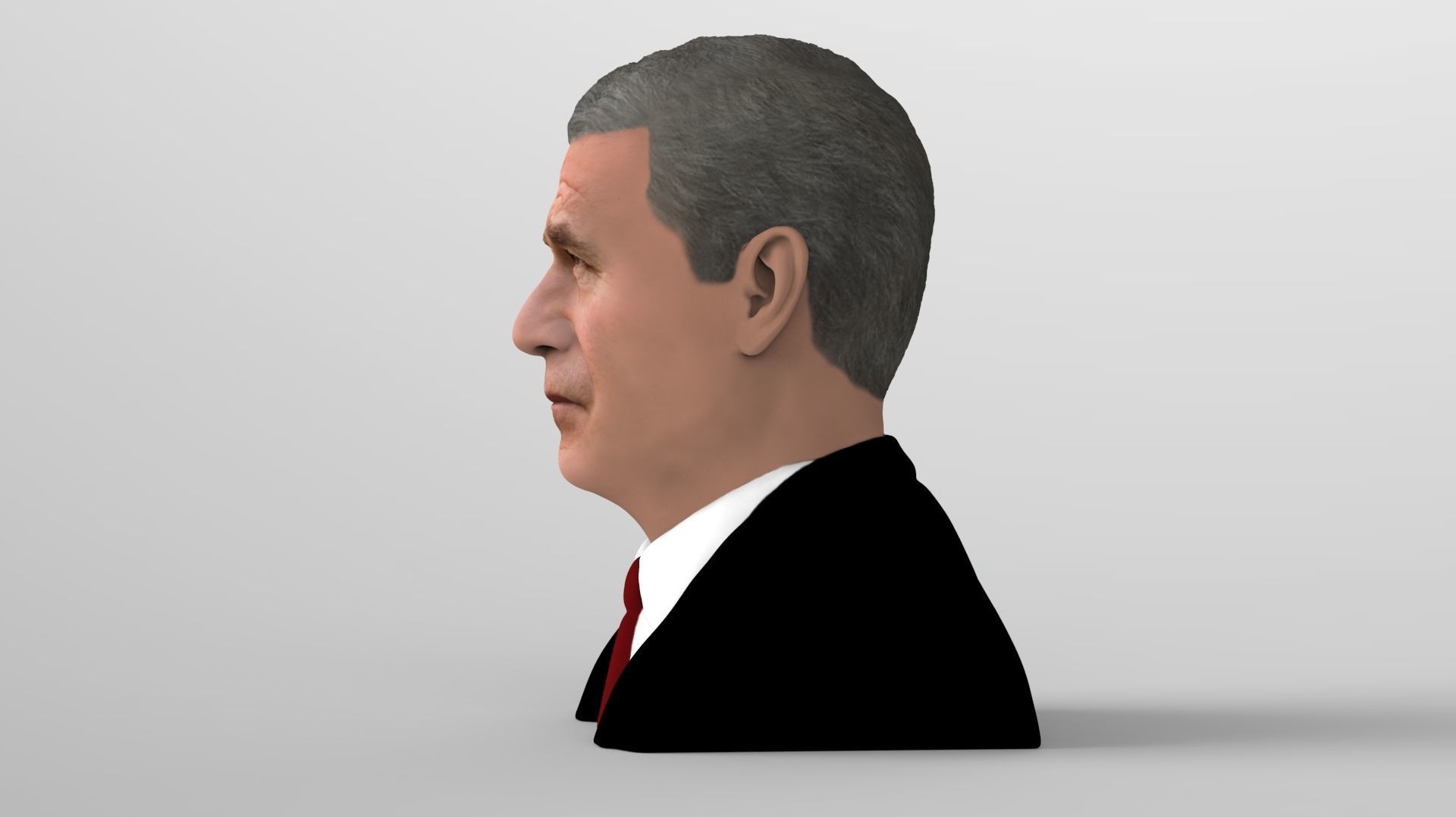 President George W Bush bust ready for full color 3D printing 3D print model_7