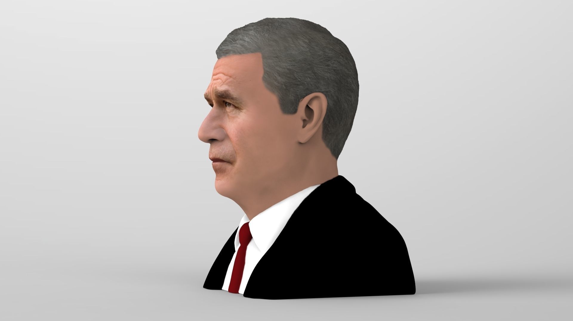 President George W Bush bust ready for full color 3D printing 3D print model_6