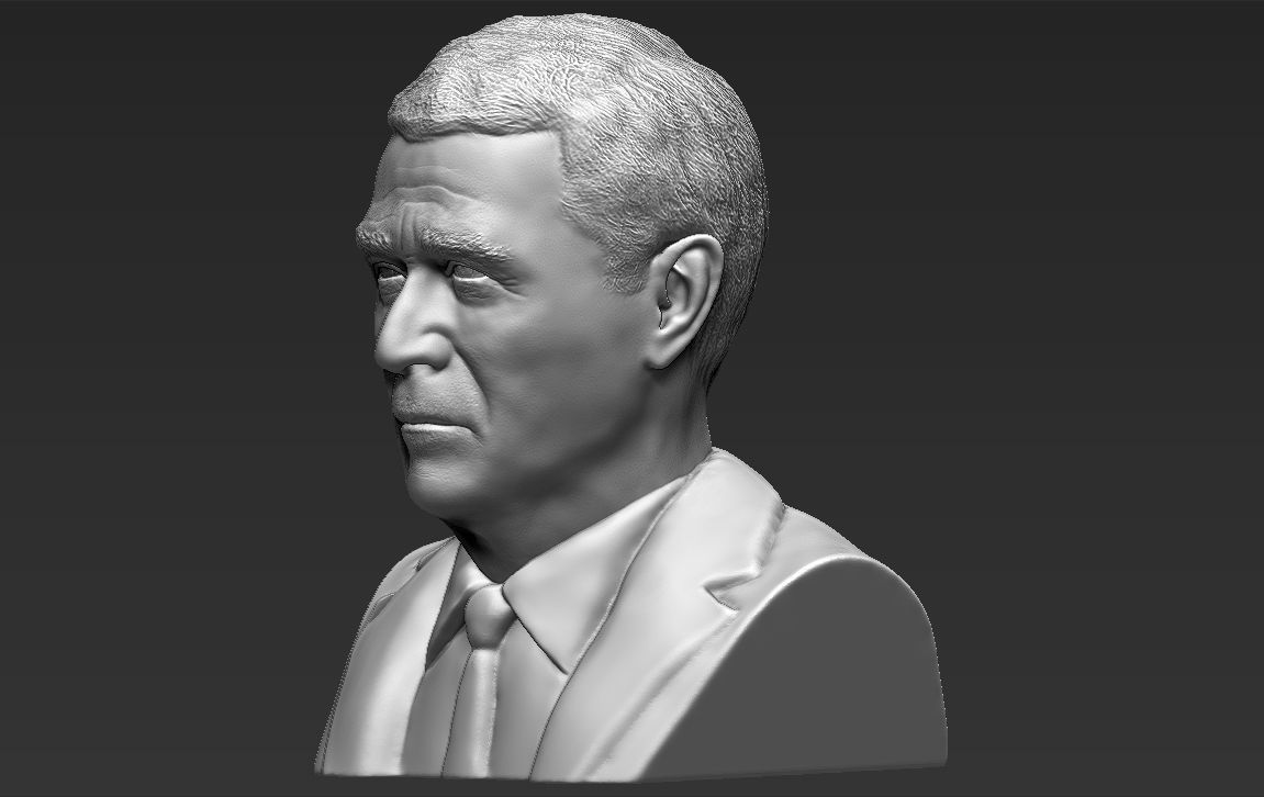 President George W Bush bust ready for full color 3D printing 3D print model_35
