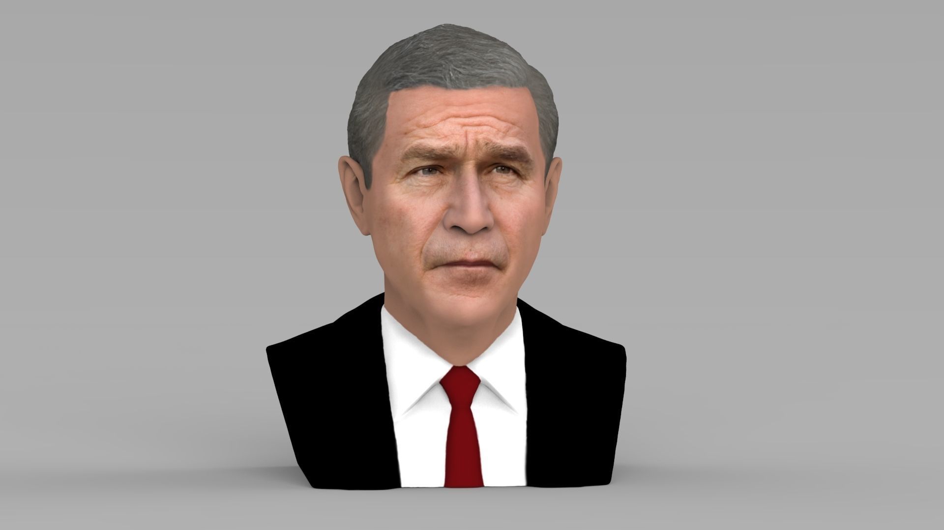 President George W Bush bust ready for full color 3D printing 3D print model_2