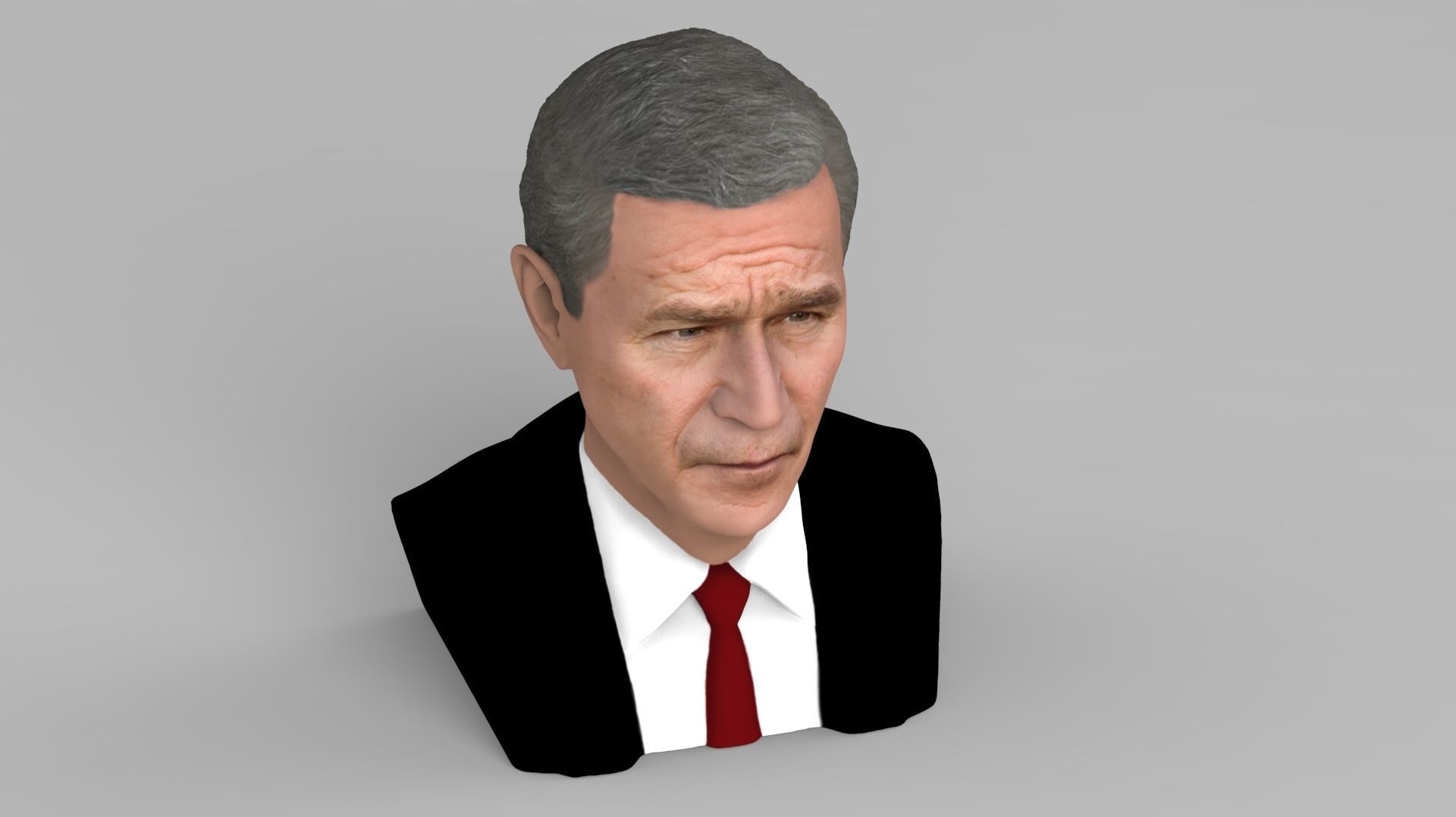 President George W Bush bust ready for full color 3D printing 3D print model_14