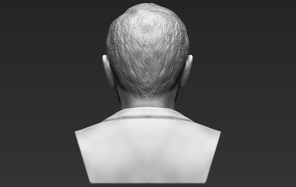 President George W Bush bust ready for full color 3D printing 3D print model_39