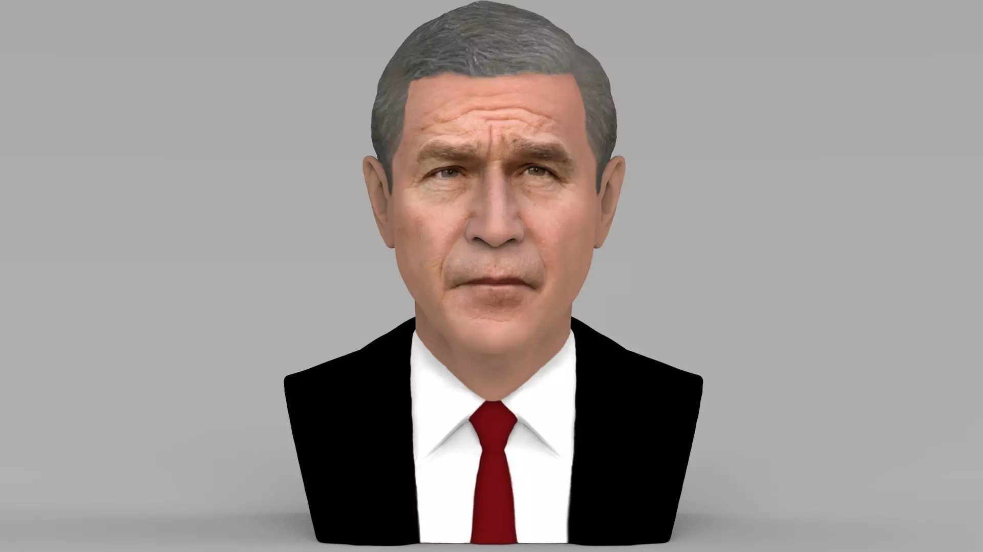 President George W Bush bust ready for full color 3D printing 3D print model_0