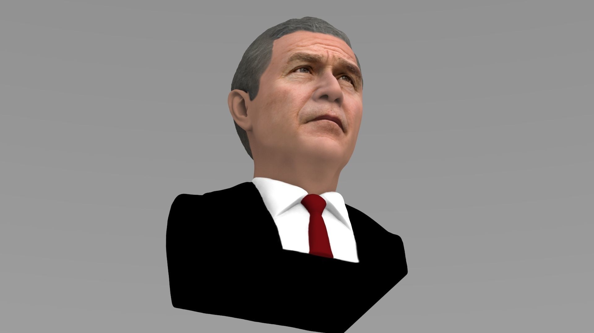 President George W Bush bust ready for full color 3D printing 3D print model_20