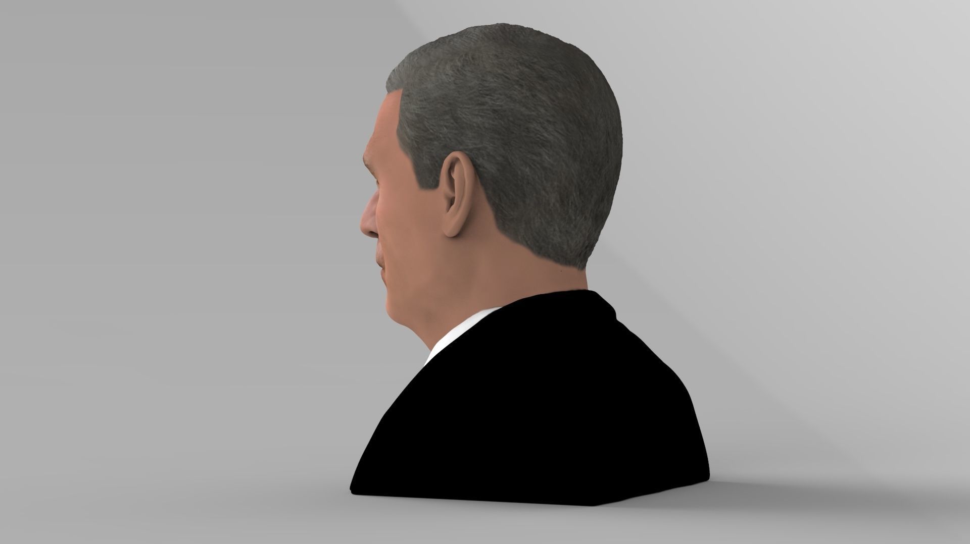 President George W Bush bust ready for full color 3D printing 3D print model_10