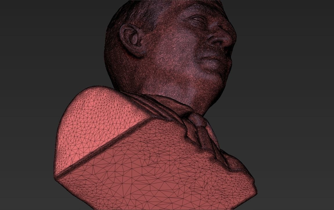 President George W Bush bust ready for full color 3D printing 3D print model_57