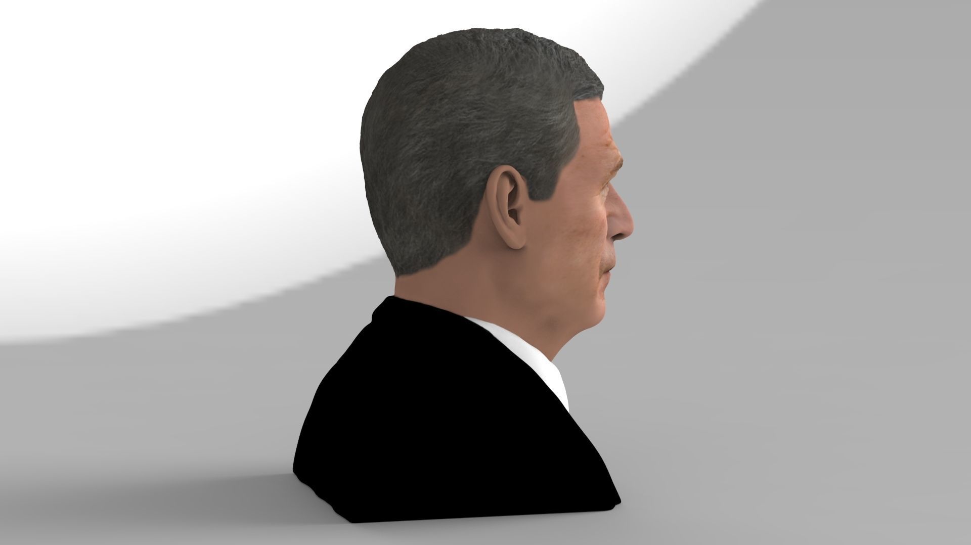 President George W Bush bust ready for full color 3D printing 3D print model_13