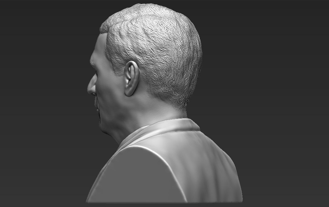President George W Bush bust ready for full color 3D printing 3D print model_37