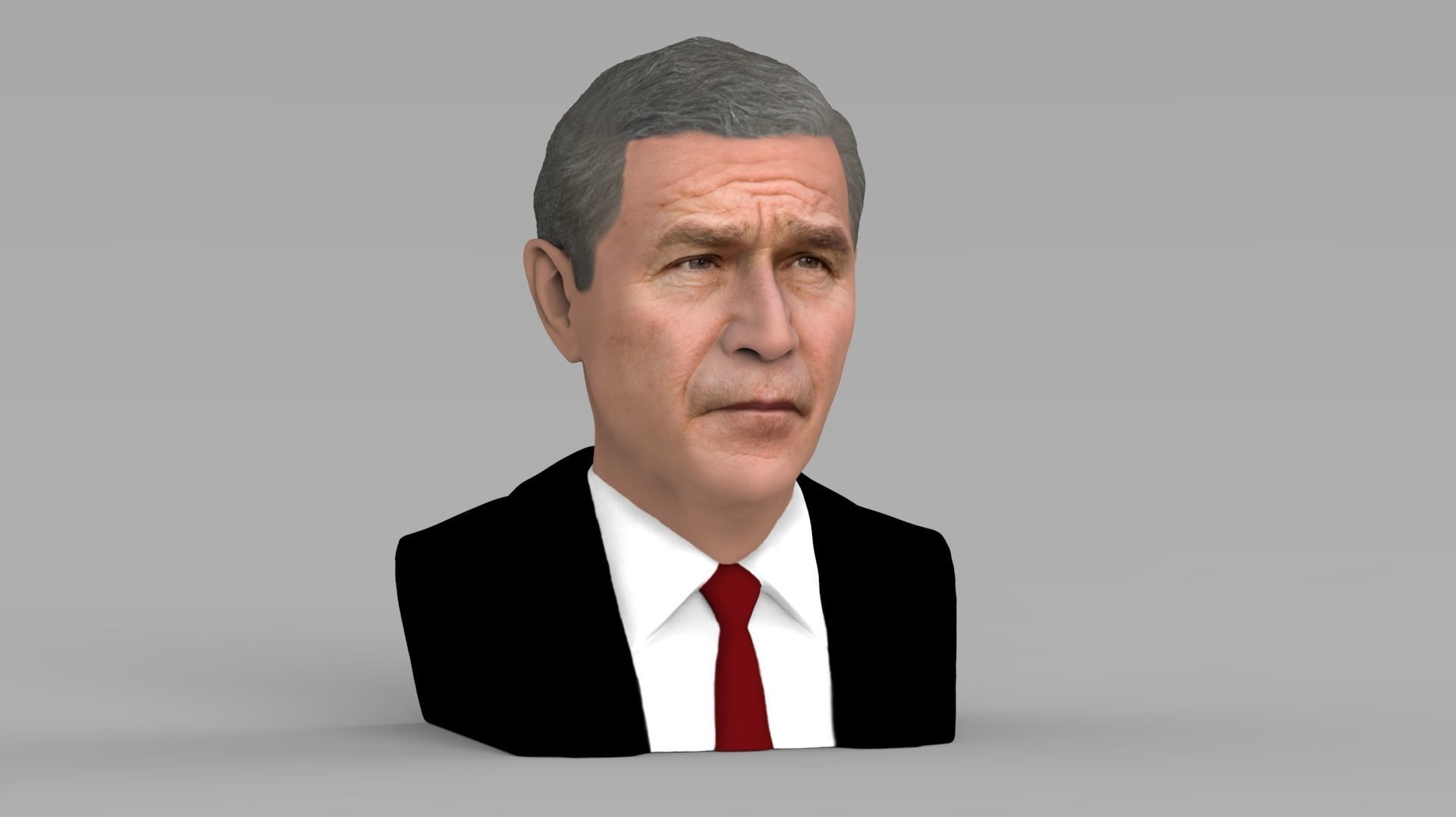 President George W Bush bust ready for full color 3D printing 3D print model_15