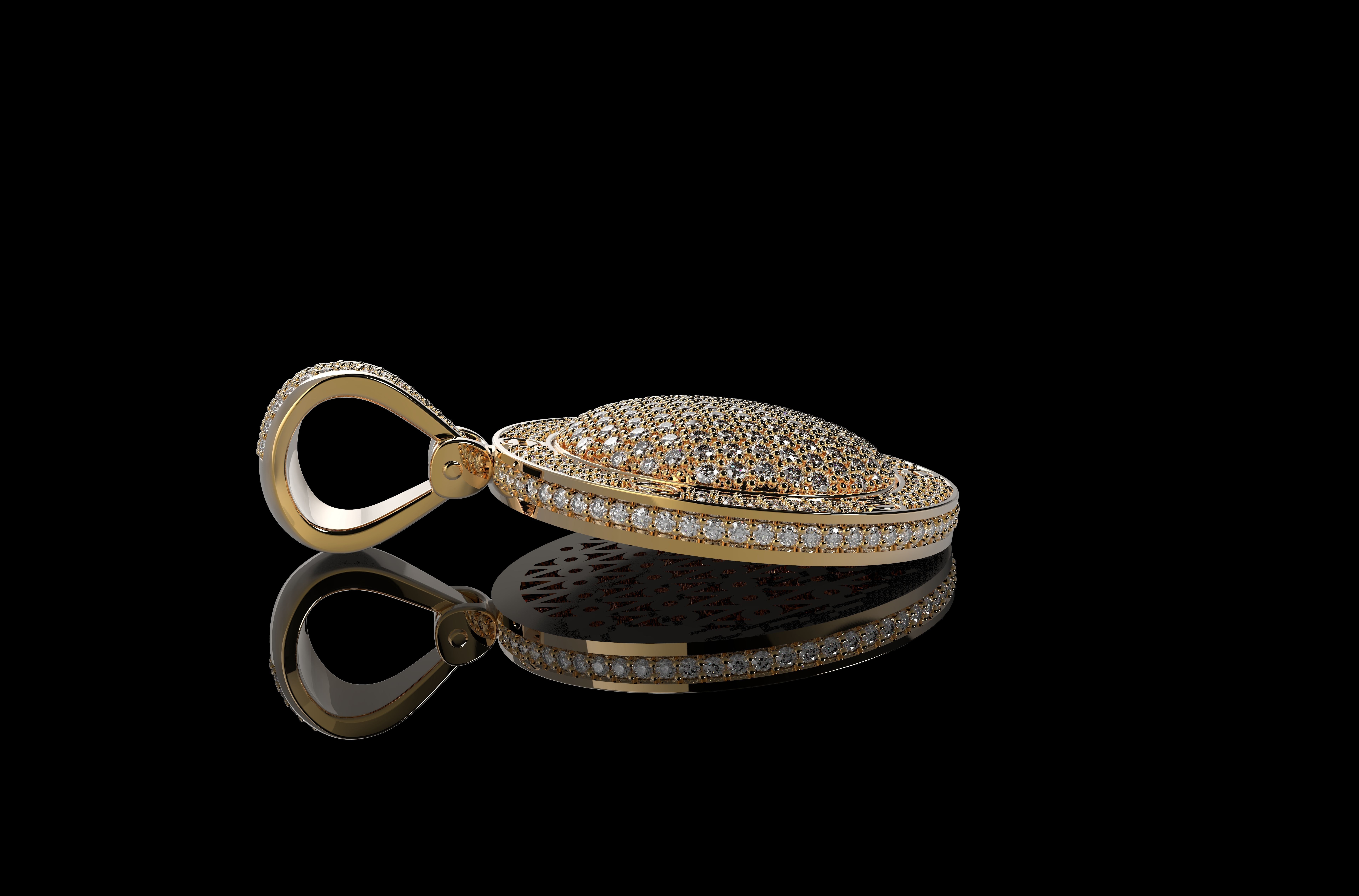 DIAMOND MEDALLION N2 3D print model_2