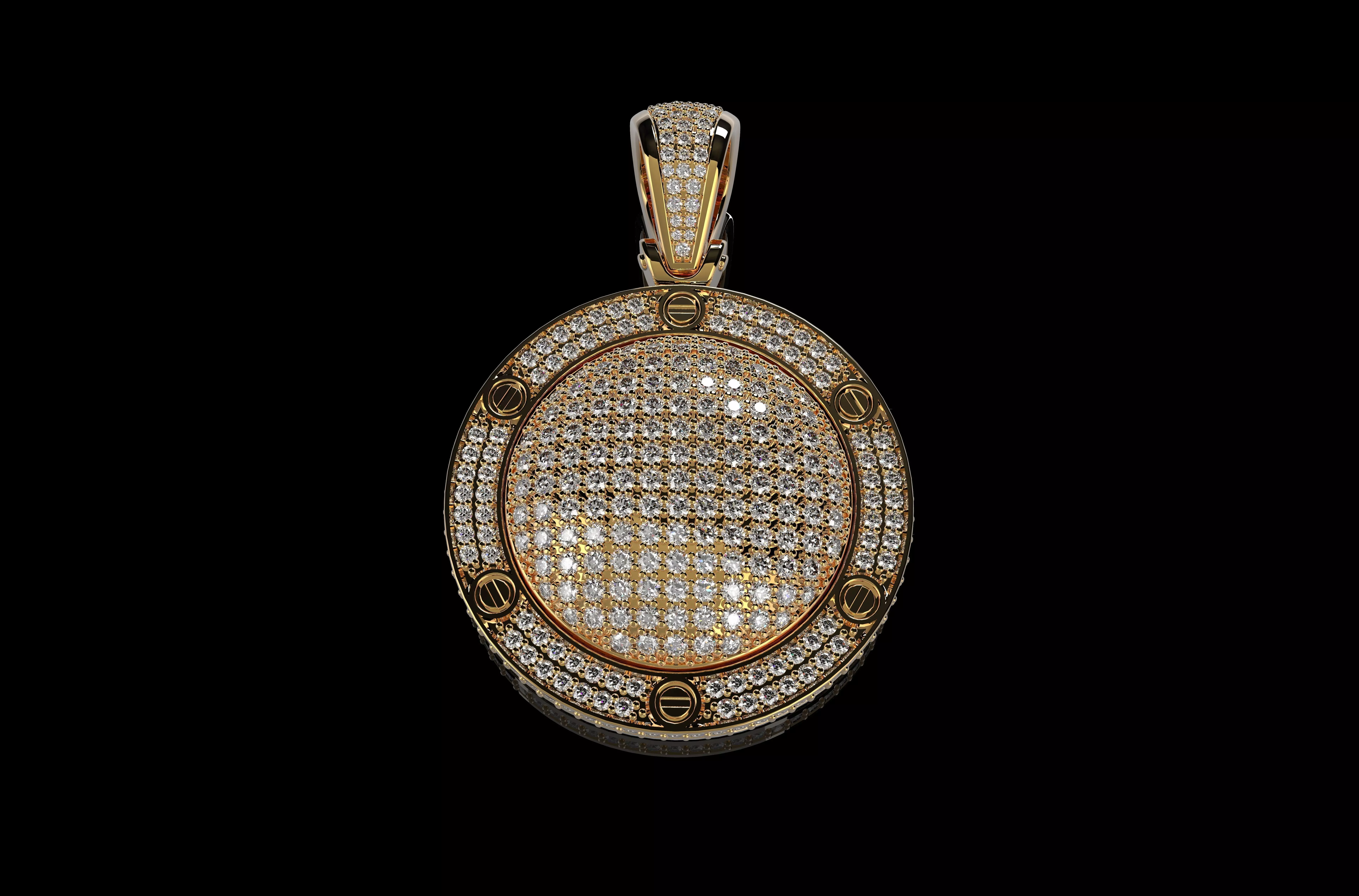 DIAMOND MEDALLION N2 3D print model_0